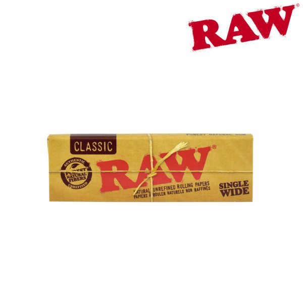 RAW Classic Natural Unbleached 1-1/4 Papers 50/pk ~ 24 packs per box