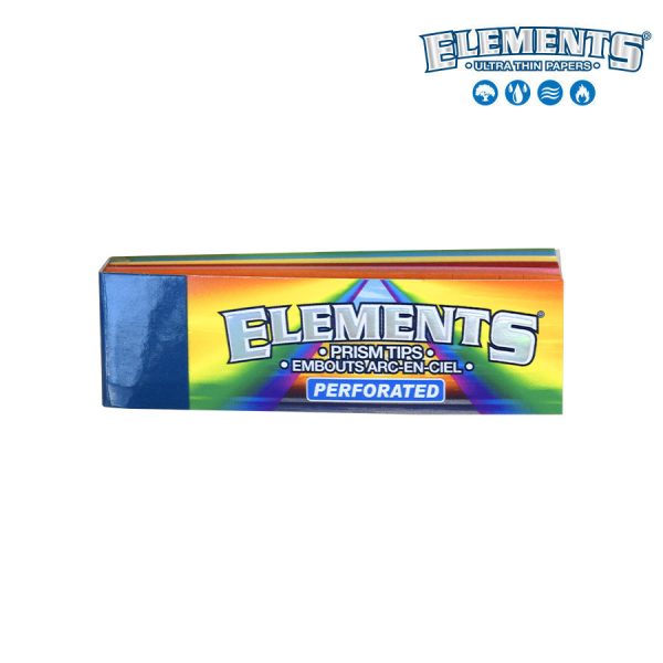 Elements Rainbow Prism Perforated Tips – 50 per pack ~ 20 packs per display