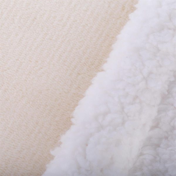 Tootsie Baby Ivory Fleece Blanket with Sherpa Lining – 30″ x 40″