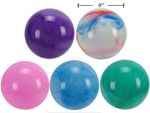 9″ Marble / Rainbow Play Ball ~ Ships Deflated