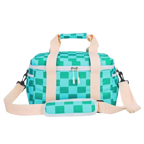 Therma Max Insulated Cooler Tote Bag with Handle & Strap – Green ~ 14L