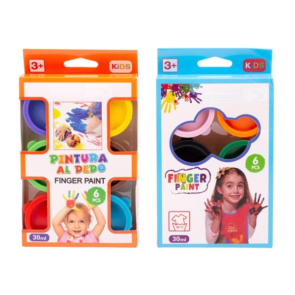 Kidskraft Washable Finger Paints ~ 6 per pack