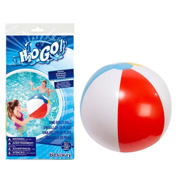 Bestway 20″ Inflatable Traditional Beach Ball {31021} ~ 6 panel