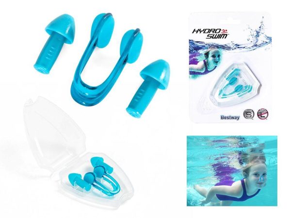 Bestway Nose Clip, Ear Plug Set with Case (14+) {26032}