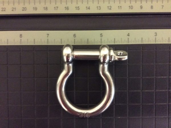 Anchor Shackle ~ 316 Stainless Steel ~ 10mm