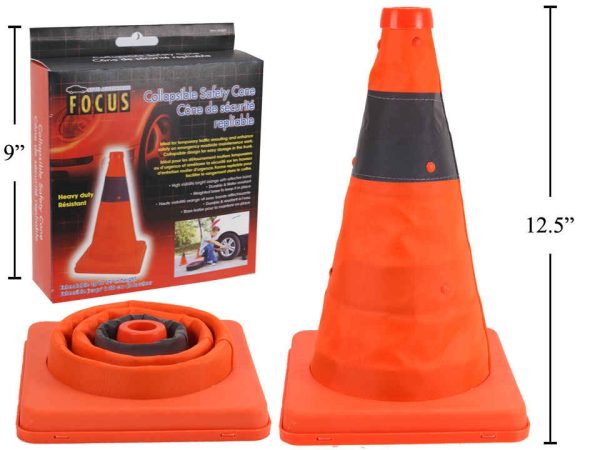 Collapsible Safety Cones ~ 12″H