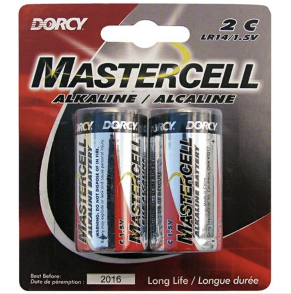 Dorcy Alkaline “C” Battery ~ 2/pk