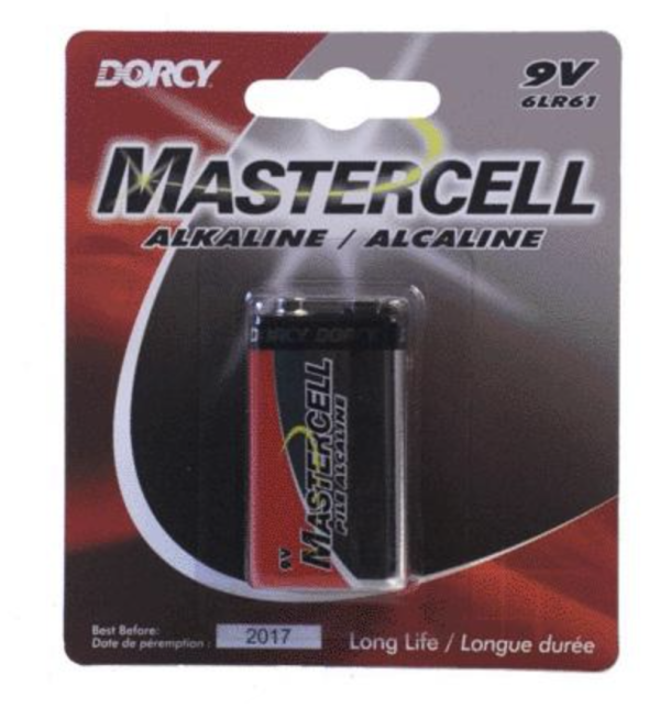 Dorcy Alkaline “9V” Battery ~ 1/pk