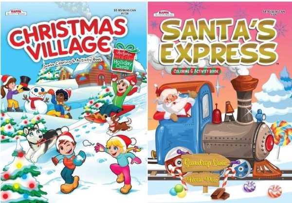 Christmas Coloring Books ~ 80 pages