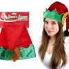Plush Elf Hat w/Ears & Bells-0