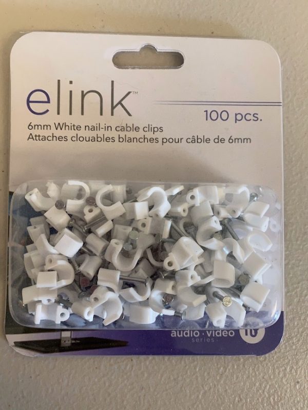 eLink Nail-In Cable Clips – 6mm ~ 100/pk
