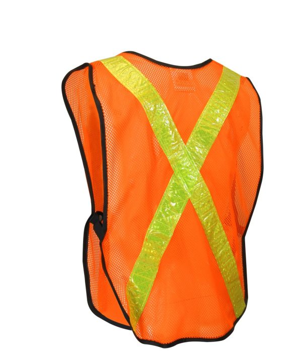 Fluorescent Orange Mesh Safety Vest