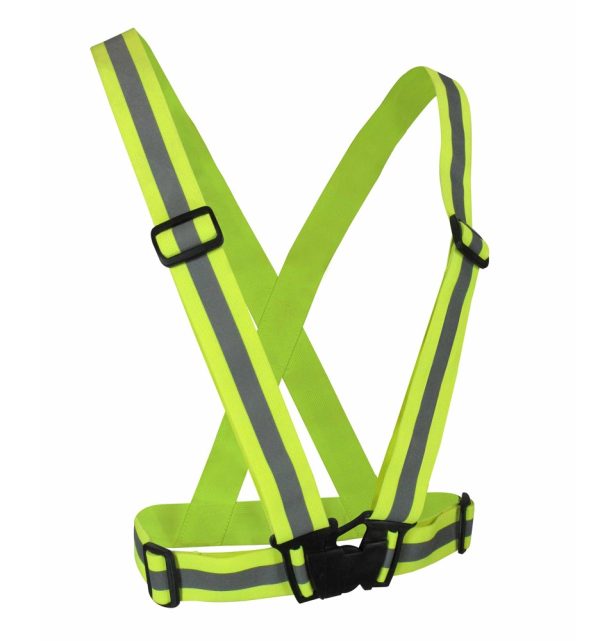 Fluorescent Yellow Elastic Safety Harness