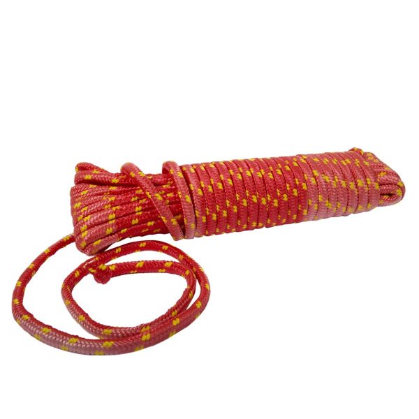 Poly Rope ~ 50′ x 3/8″ ~ Red