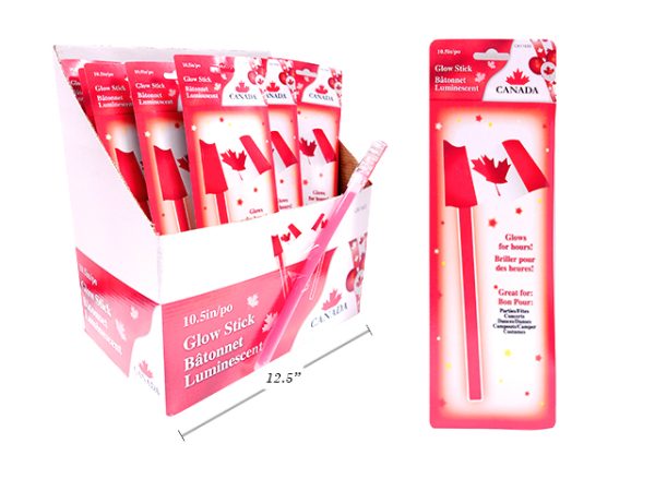 Canada Flag Glow Sticks – 10.5″