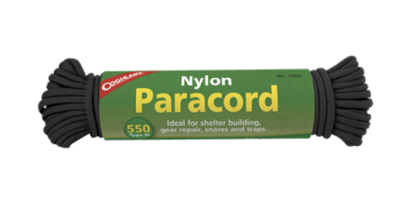 Coghlans’ Nylon Paracord 50′ ~ Black