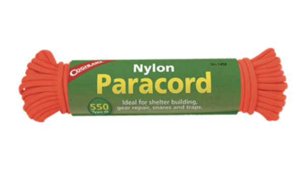 Coghlans’ Nylon Paracord 50′ ~ Neon Orange