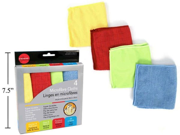 Microfibre Cleaning Cloths ~ 4 per pack