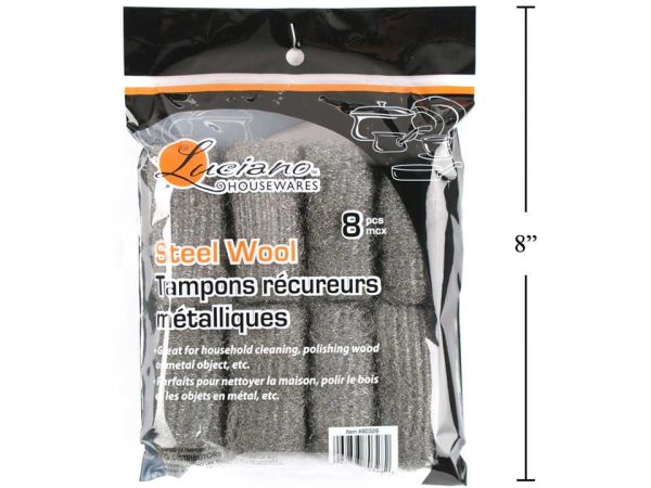 Luciano Steel Wool ~ 8 per pack