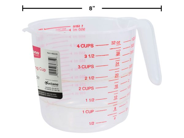Plastic Measuring Cup ~ 1 Litre / 4 cups