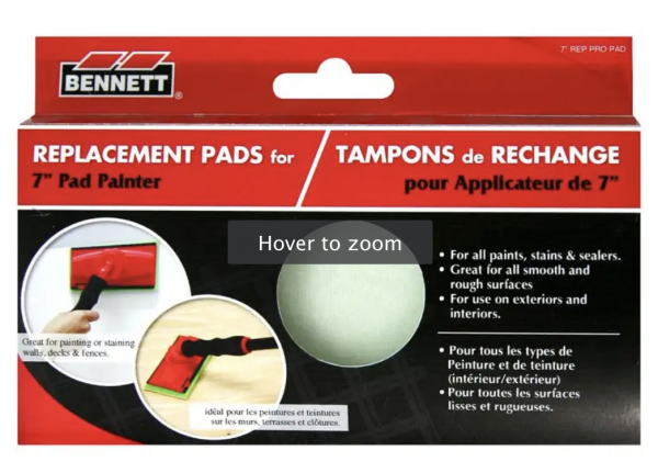 Bennett 7″ Replacement Pad for the Pro Pad Painter ~ 1 per pack