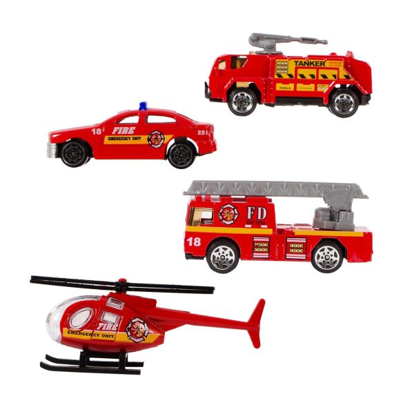 Die-Cast Fire Vehicles ~ 4 assorted