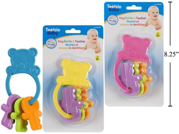 Baby Bear Keys Rattle Teether