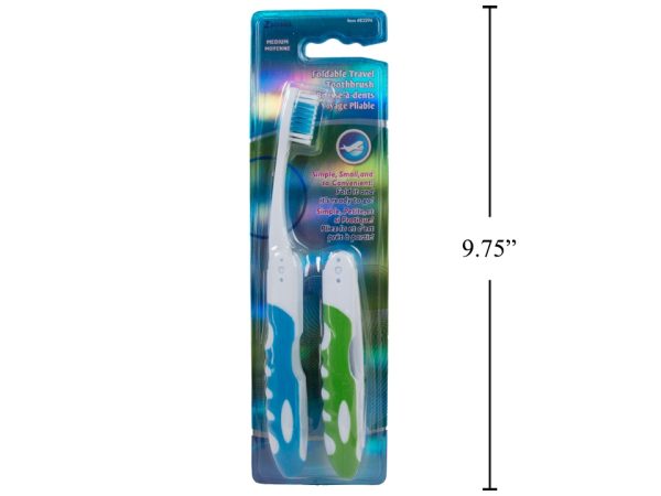 Bodico Foldable Travel Toothbrush ~ 2 per pack