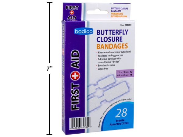 Butterfly Closure Bandages ~ 28 per pack