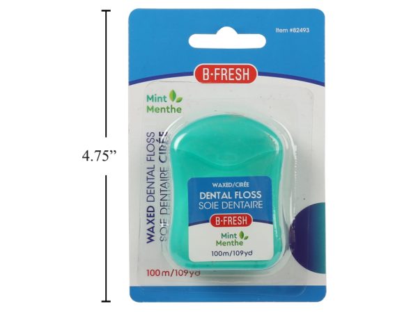 Dental Floss – Waxed Mint Flavoured ~ 100m