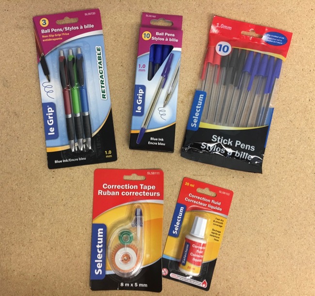 Pens & Correction Products