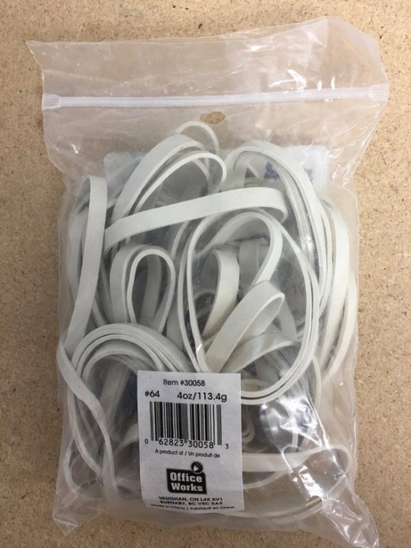 Rubber Bands #64 – natural color ~ 1/4lb bag
