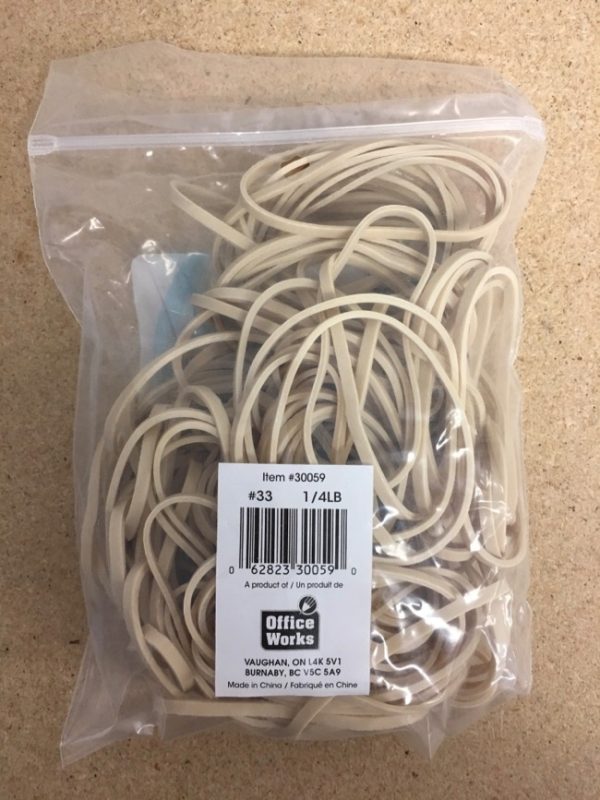 Rubber Bands #33 – natural color ~ 1/4lb bag