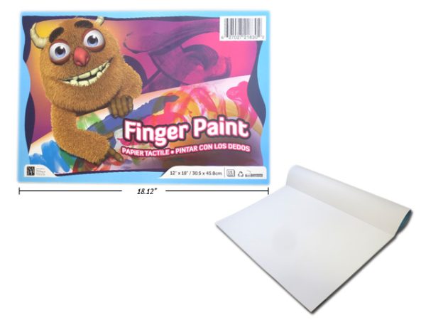 Finger Painting Pad – 18″ x 12″ ~ 30 sheets