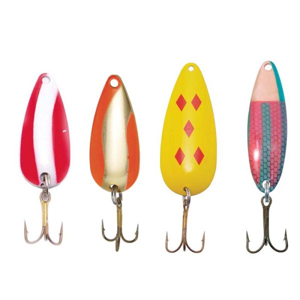 Compac Assorted Trophy Spoon Lures ~ 2-1/4″ ~ 12 per card