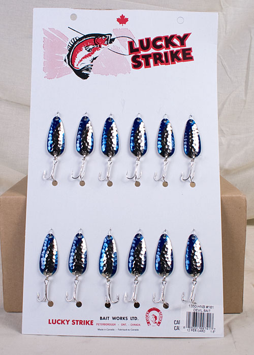 Spoon Fishing Lures Lucky Strike Devil Bait Spoon Lures - Yellow Red Diamond Design In 2", 2.5", 3" Sizes Treble Hook Lures