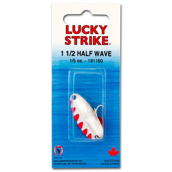 Lucky Strike Half Wave Lure 1.5″ ~ Nickel