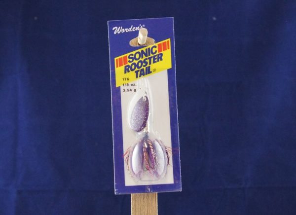 Sonic Rooster Tail – 1/8oz ~Silver Shimmer Purple