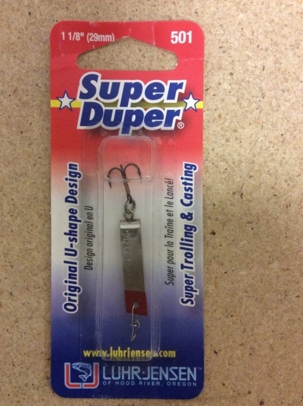 Super Duper Lure 501 Series ~ Nickel / Red Head