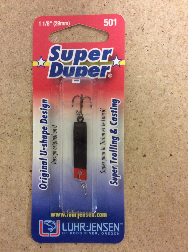 Super Duper Lure 501 Series ~ Shiny Black / Fire Head - Mr FLY