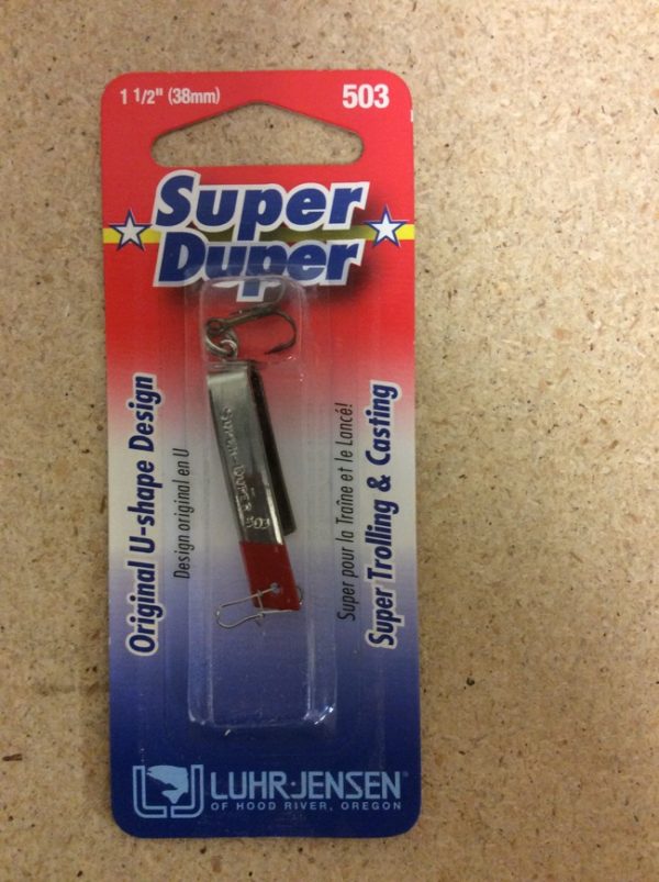 Super Duper Lure 503 Series ~ Nickel / Red Head