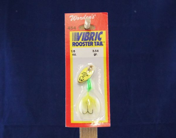 Vibric Rooster Tail – 1/8oz ~ Chartruese Mylar