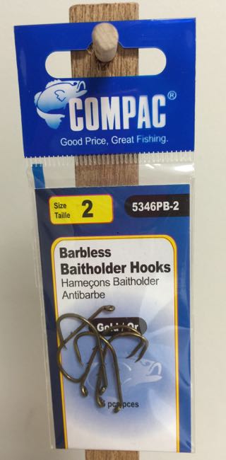 Compac Barbless Baitholder Hooks - Mr FLY