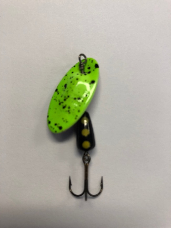 Panther Martin Lure - Size 4 ~ Green Speckled Black - Mr FLY