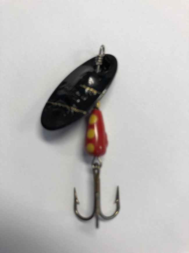 Panther Martin Lure - Size 2 ~ Regular Black Zebra Red Yellow - Mr FLY