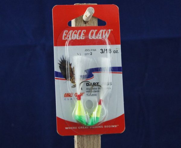 Eagle Claw Shad Darts – 3/16Oz ~ Chartreuse / Lime