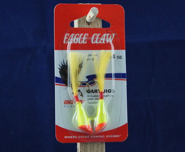 Eagle Claw Shad Darts - 1/4oz ~ Red / Yellow - Mr FLY