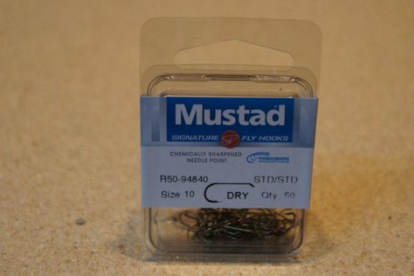 Mustad Dry Fly Trout Hooks ~ 50 per pack