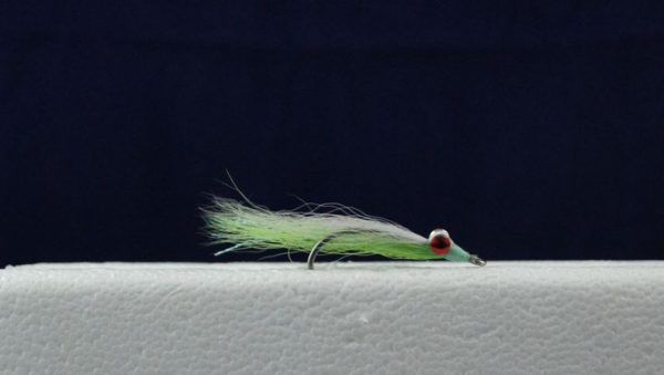 Clouser Minnow Flies – Size 4 ~ Chartreuse / White