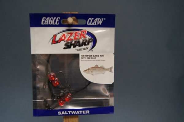 Eagle Claw Striped Bass Rig w/Beads ~ Red